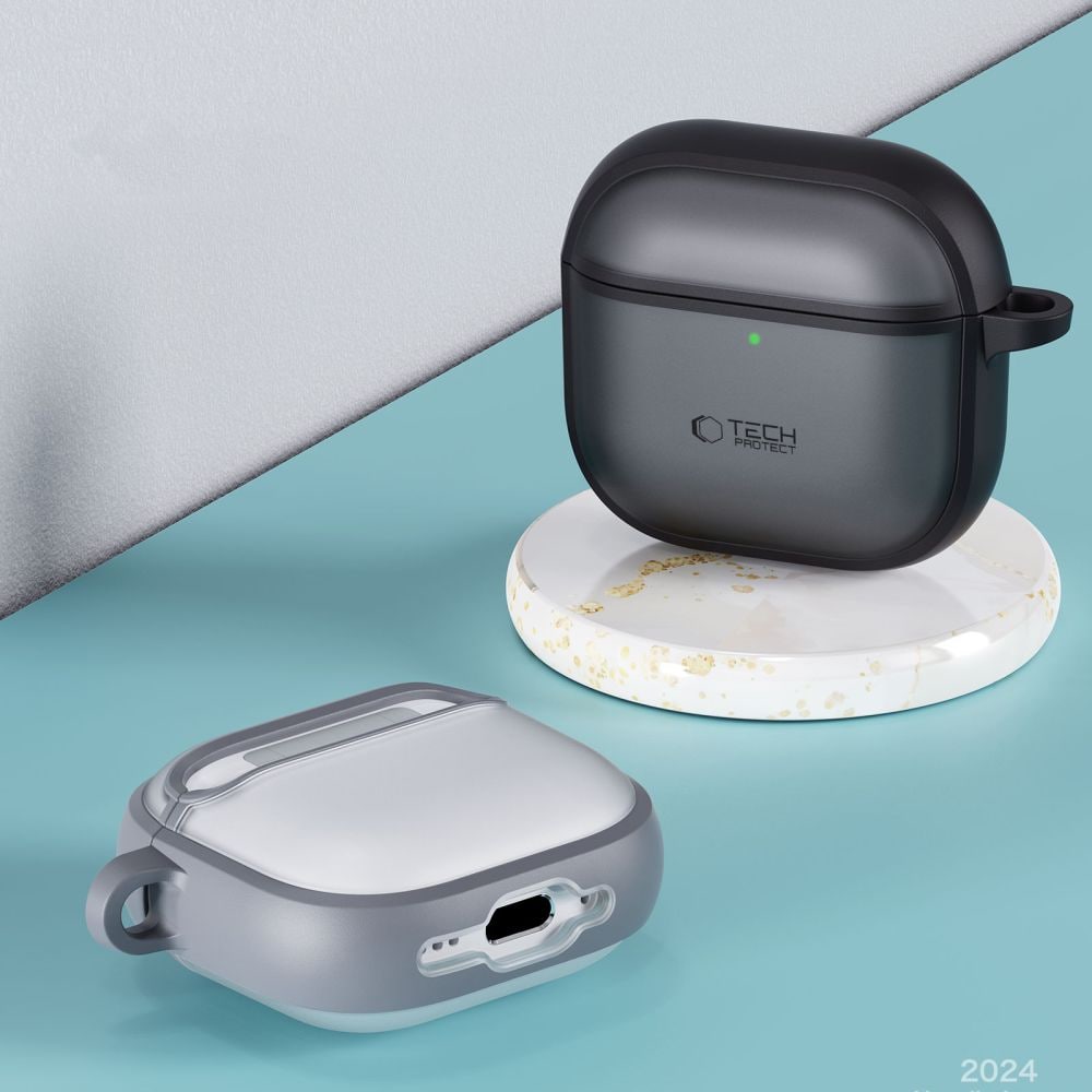 Tech-Protect Slim Hook-etui til AirPods 4 - Sort