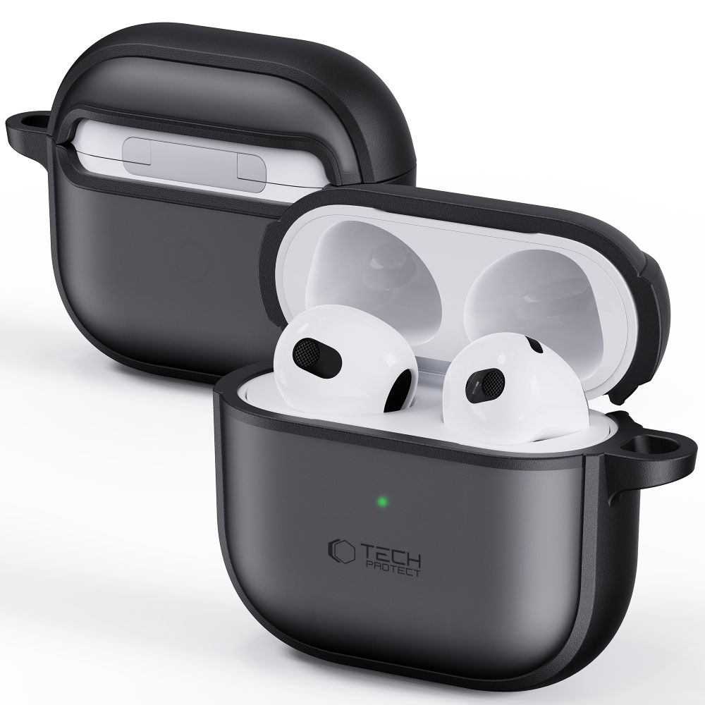 Tech-Protect Slim Hook-etui til AirPods 4 - Sort