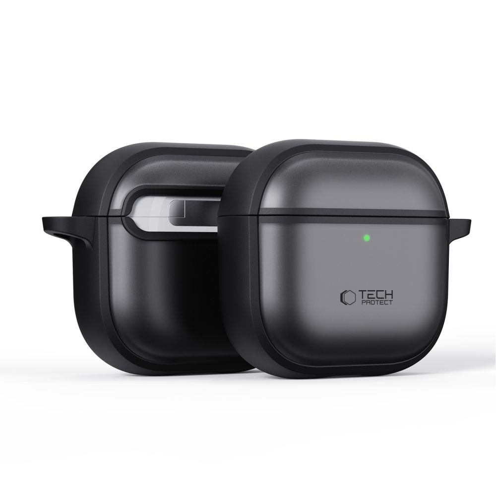 Tech-Protect Slim Hook-etui til AirPods 4 - Sort