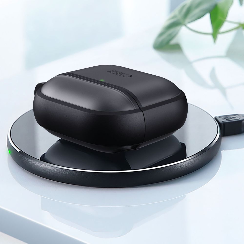Tech-Protect Slim Hook-etui til AirPods 4 - Sort