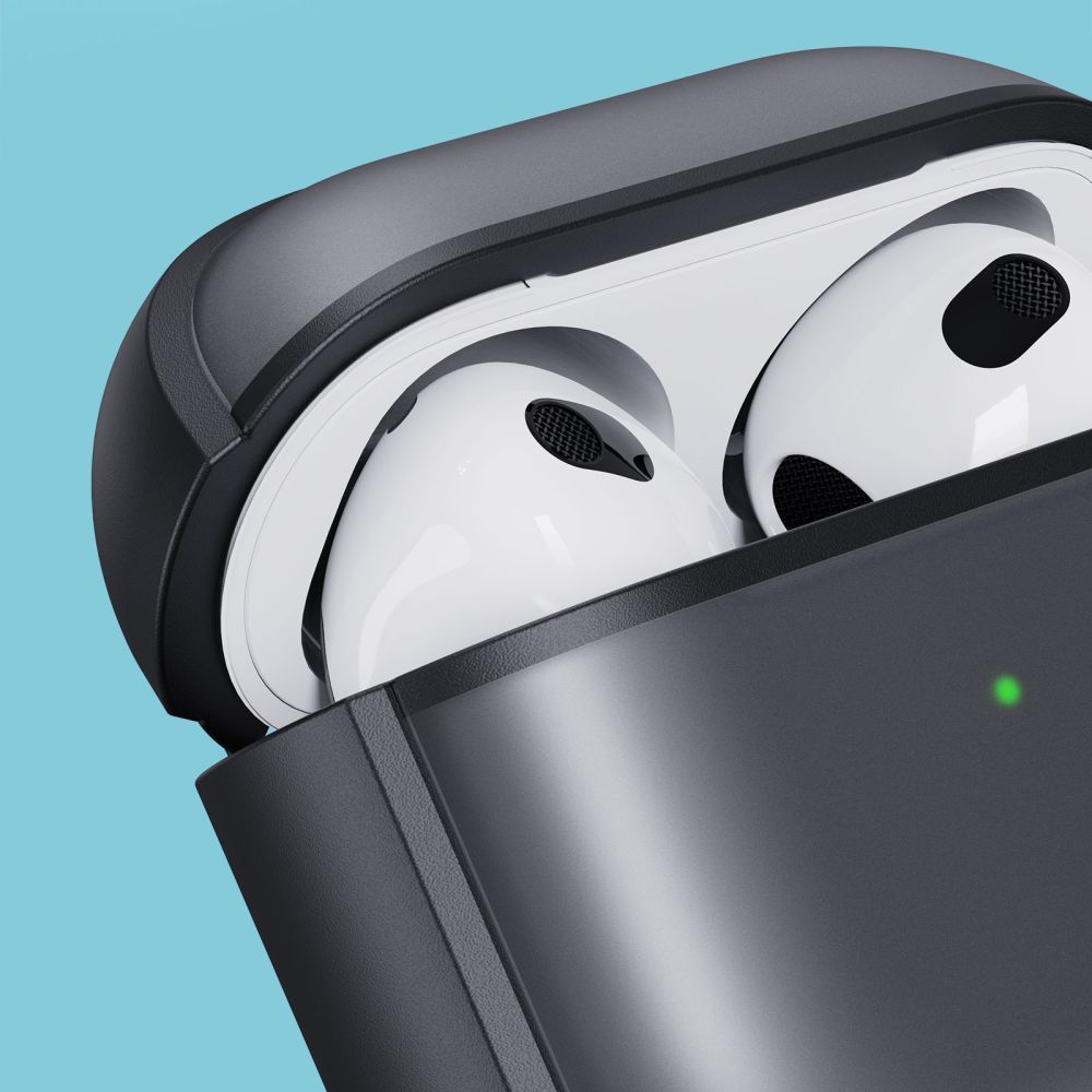 Tech-Protect Slim Hook-etui til AirPods 4 - Sort
