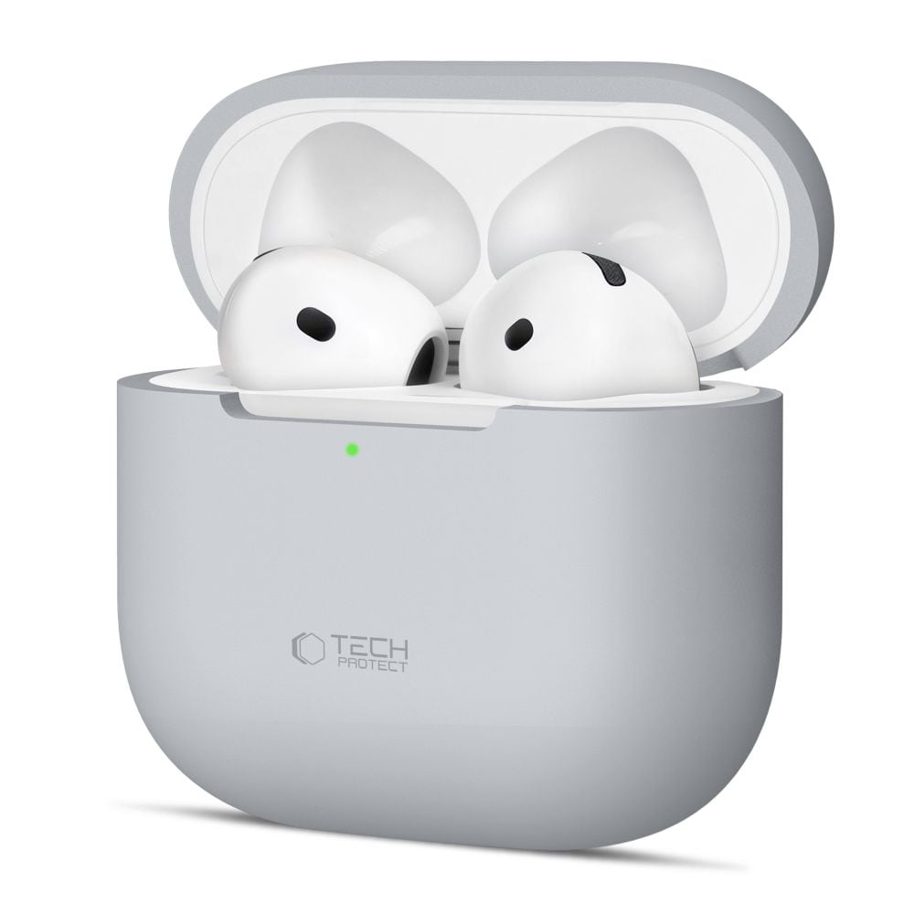 Tech-Protect silikonfodral för Apple AirPods 4 - Grå