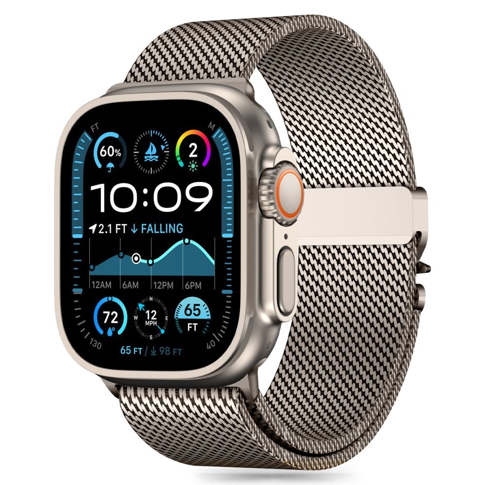 Tech-Protect Milano armband för Apple Watch 6/7/8/9/10/SE/Ultra 1/2 (44/45/46/49 MM) - titan