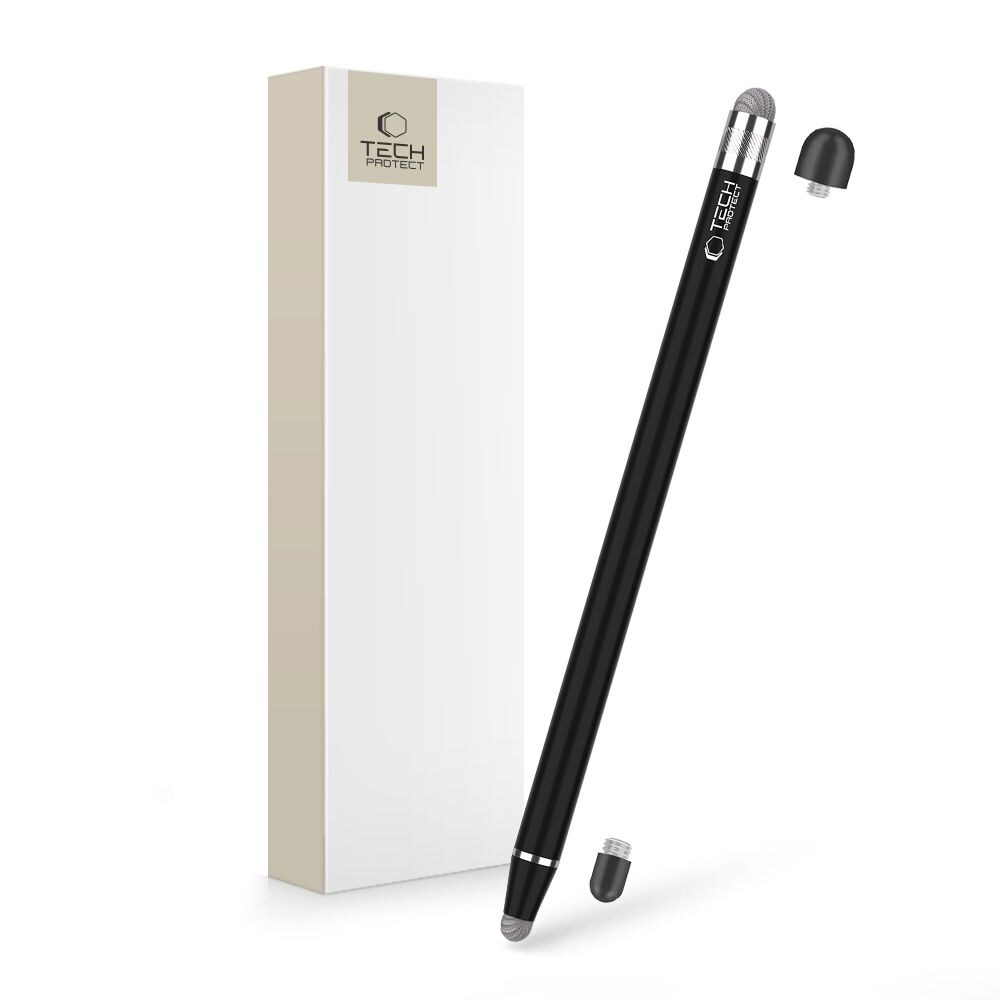 Tech-Protect USP100 4-TIP Touch Stylus Passiv Penna - Svart