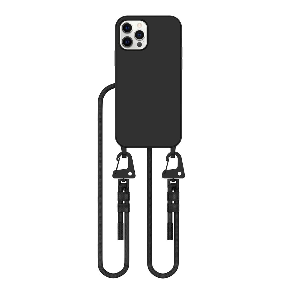 Tech-Protect MagNecklace MagSafe-etui til iPhone 12 / 12 Pro - Sort
