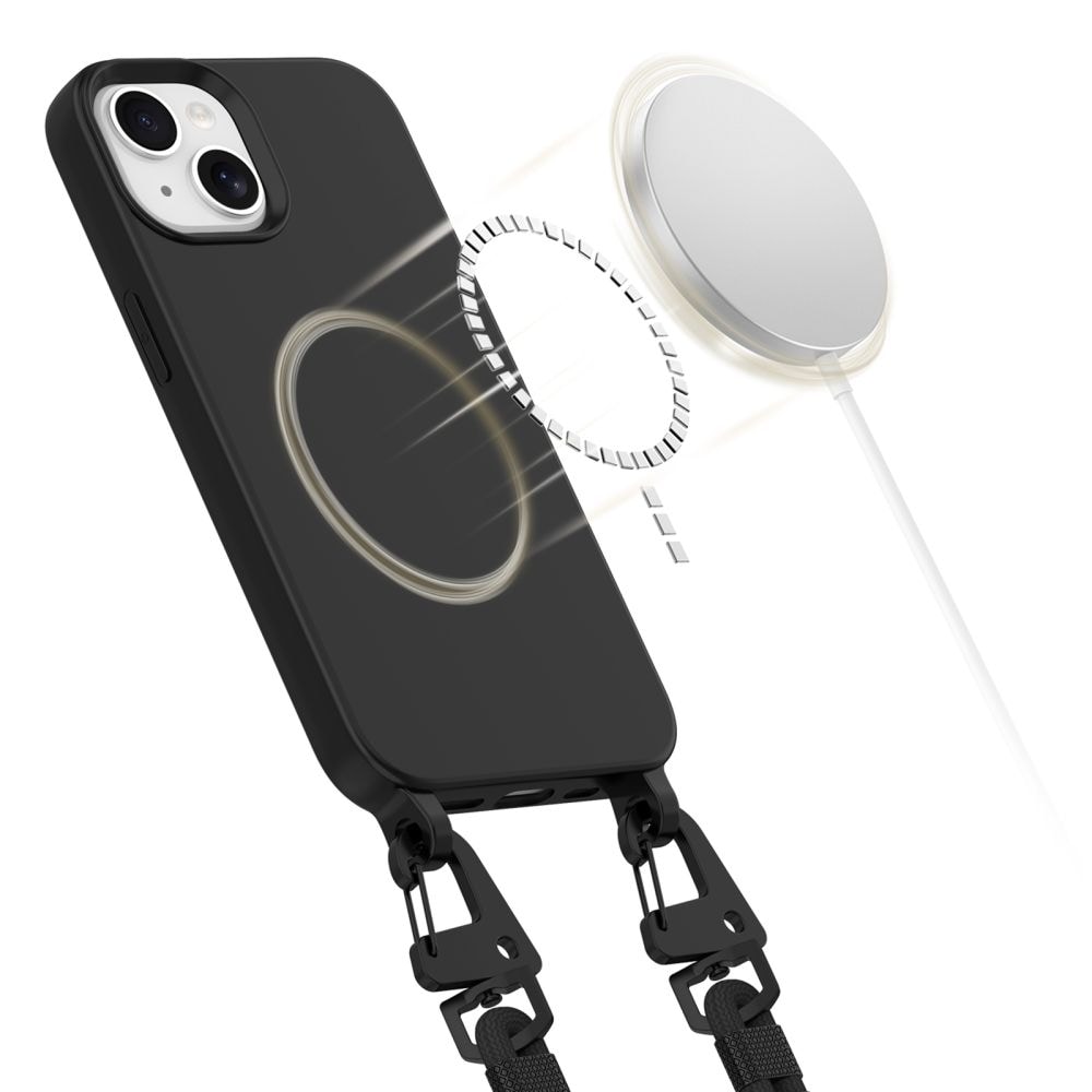 Tech-Protect MagNecklace MagSafe iPhone 13-etui - sort