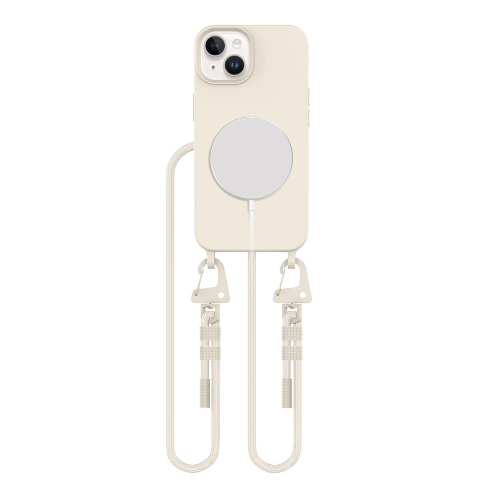 Tech-Protect MagNecklace MagSafe iPhone 14 Fodral - Beige