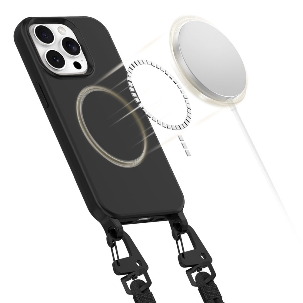 Tech-Protect MagNecklace MagSafe iPhone 14 Pro-etui - sort