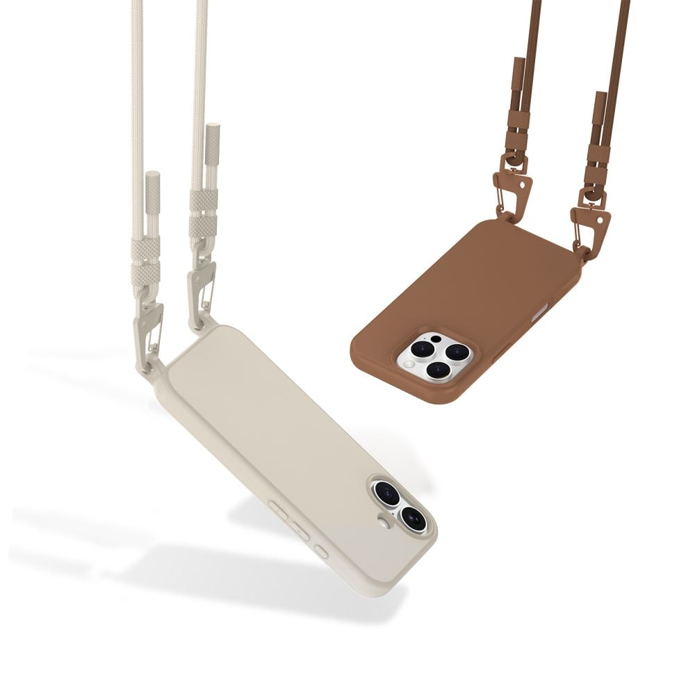 Tech-Protect MagNecklace MagSafe iPhone 14 Pro-etui - Brun