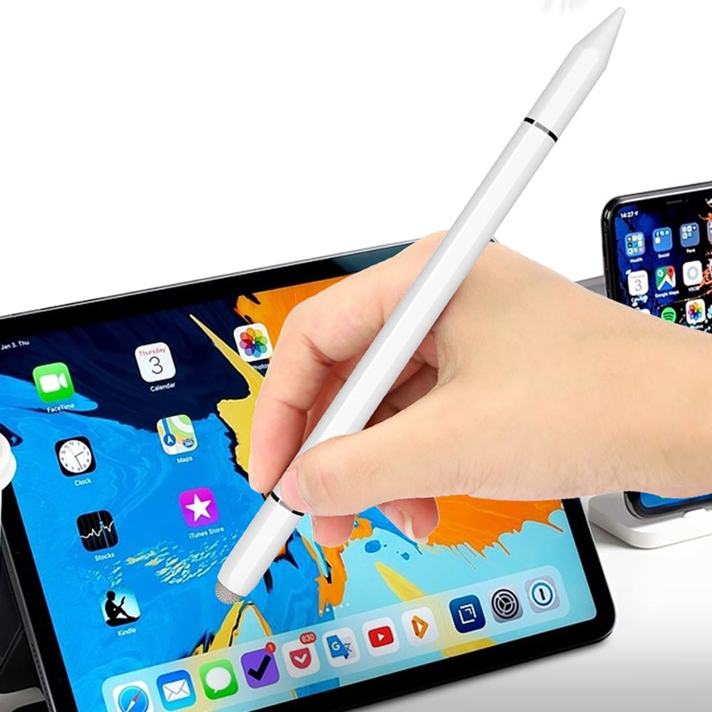 Tech-Protect USP200 3-TIP Stylus Passiv Penna - Vit / Passiv styluspenna / Pekskärmspenna