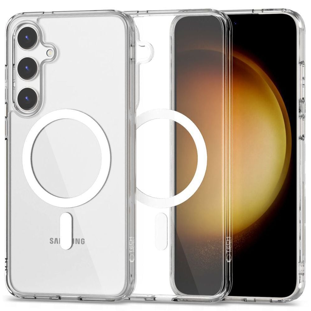 Tech-Protect FlexAir Hybrid MagSafe-fodral för Samsung Galaxy S24 FE - Transparent