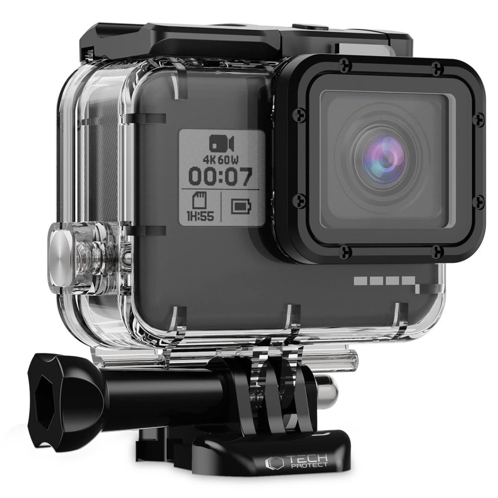 Tech-Protect GA200 Vattentätt fodral för GoPro Hero 5 / 6 / 7 - Transparent