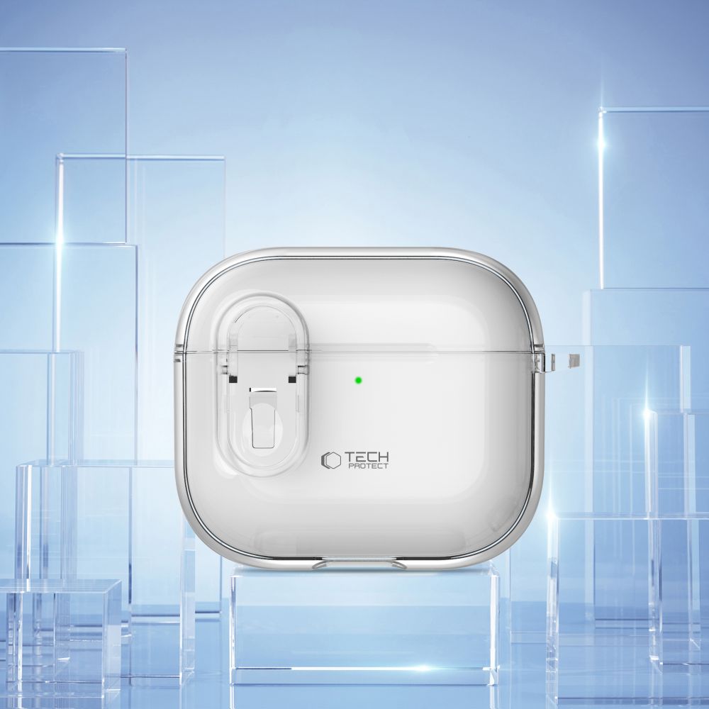 Tech-Protect Slim Hook-etui til AirPods 4 - Klar
