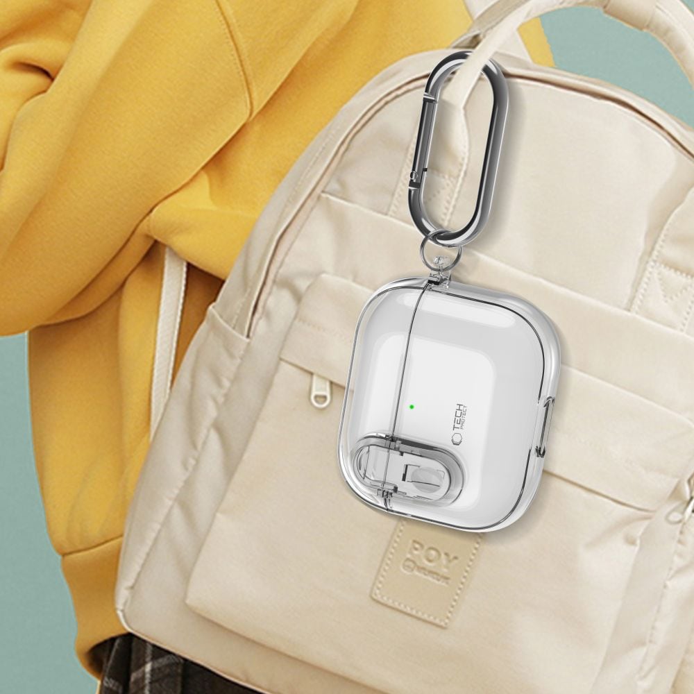 Tech-Protect Slim Hook-etui til AirPods 4 - Klar