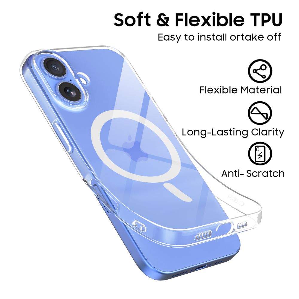 Tech-Protect FlexAir MagSafe iPhone 16 Etui - Klar