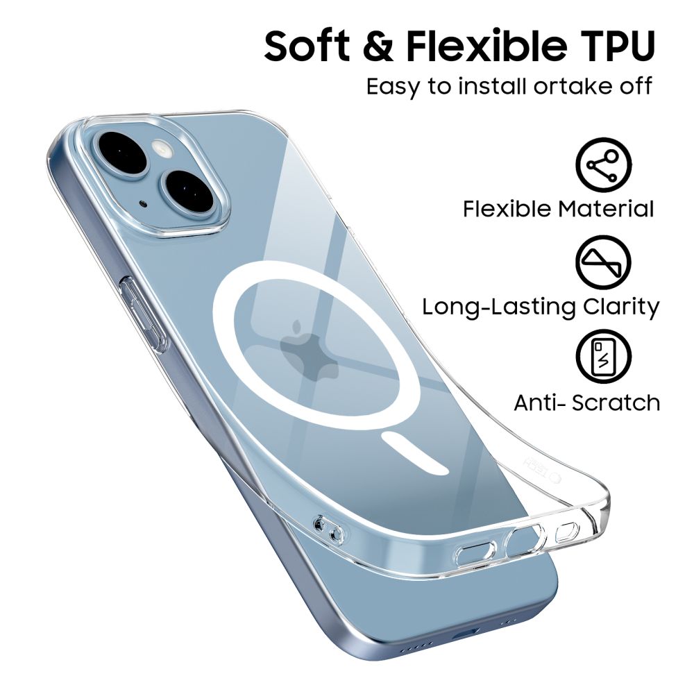 Tech-Protect FlexAir MagSafe-etui til iPhone 13 / 14 - Klar