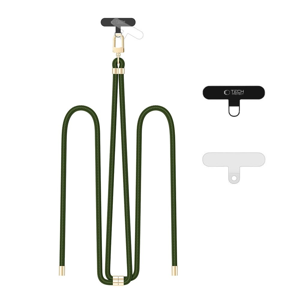 Tech-Protect C7S Rope Crossbody Strap Koppel - Oliv