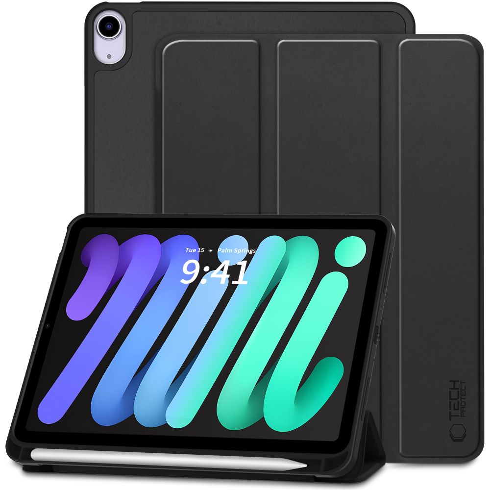 Tech-Protect SC Pen Case för iPad Mini 6 / 7 / 2021-2024 - Svart