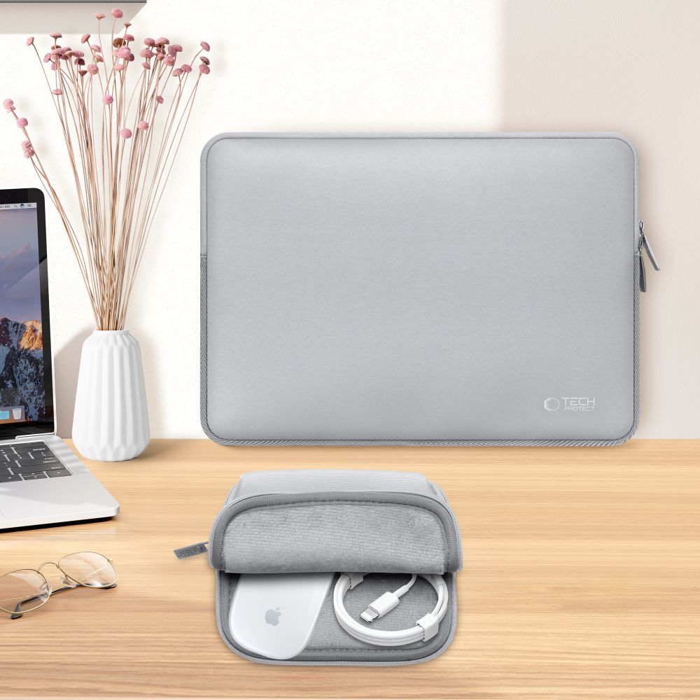 Tech-Protect Neoslim 13-14" väska för bärbar dator - grå