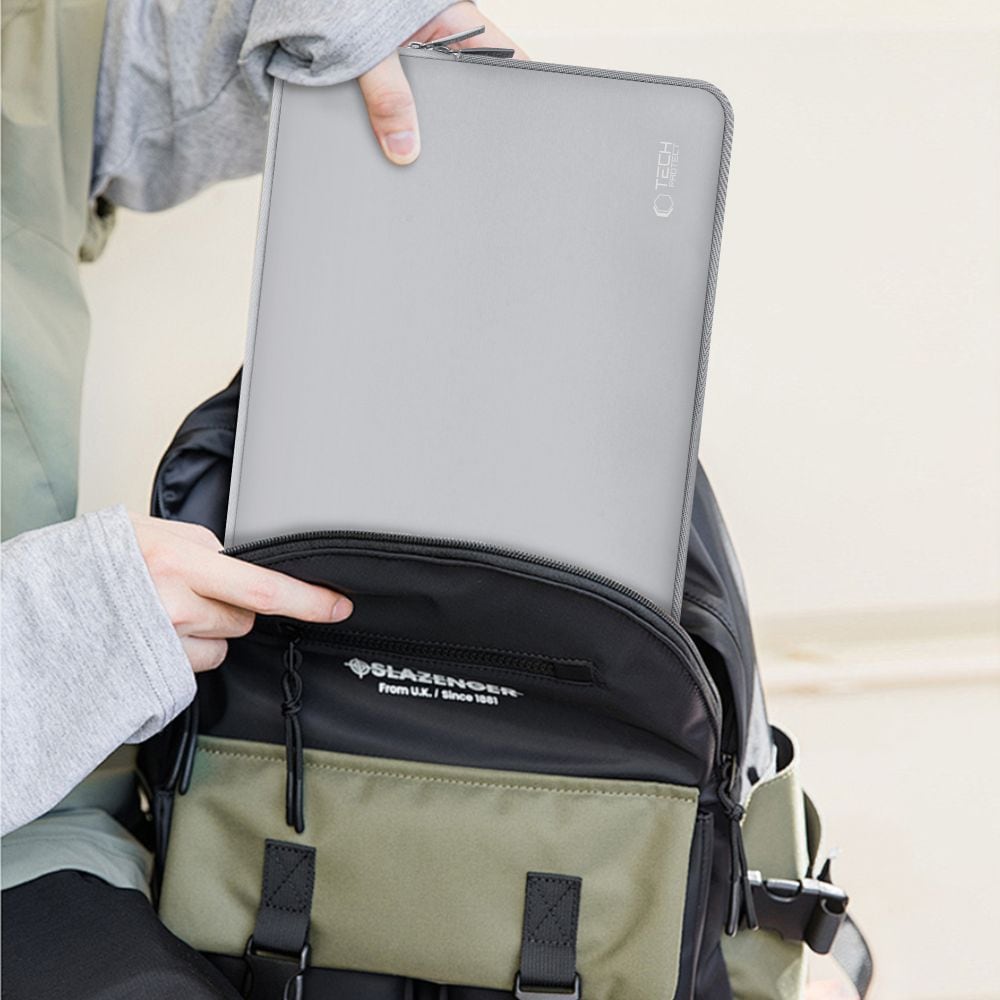 Tech-Protect Neoslim 13-14" väska för bärbar dator - grå