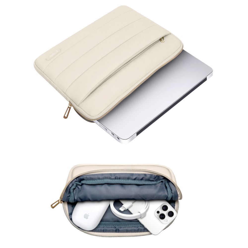 Tech-Protect Puffy 13-14 Väska för bärbar dator - Beige