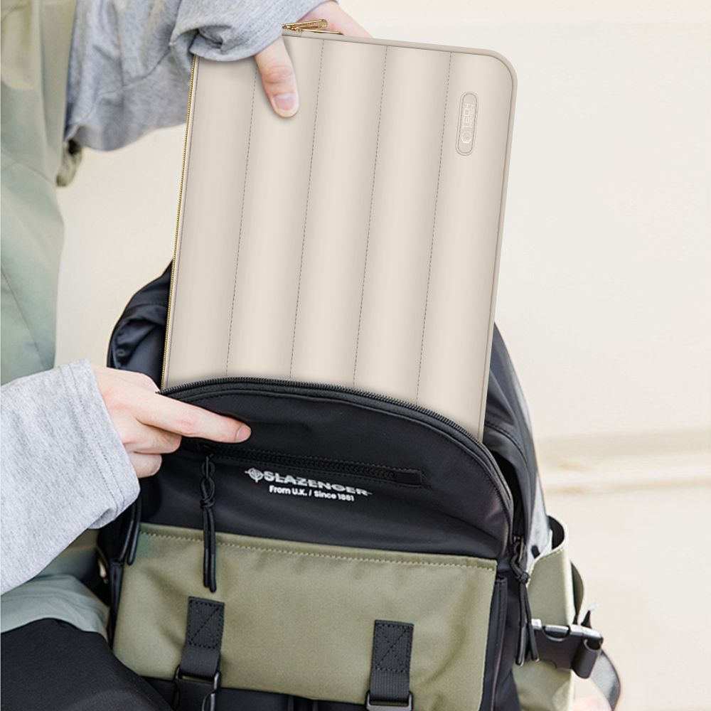 Tech-Protect Puffy 13-14 Väska för bärbar dator - Beige