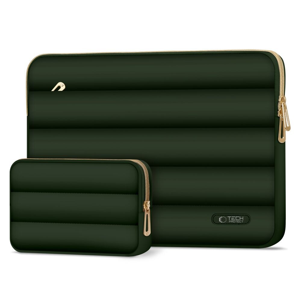 Laptopväska 15-16 Tech-Protect Puffy - oliv