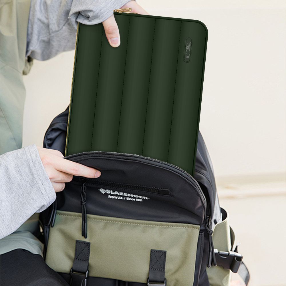 Laptopväska 15-16 Tech-Protect Puffy - oliv