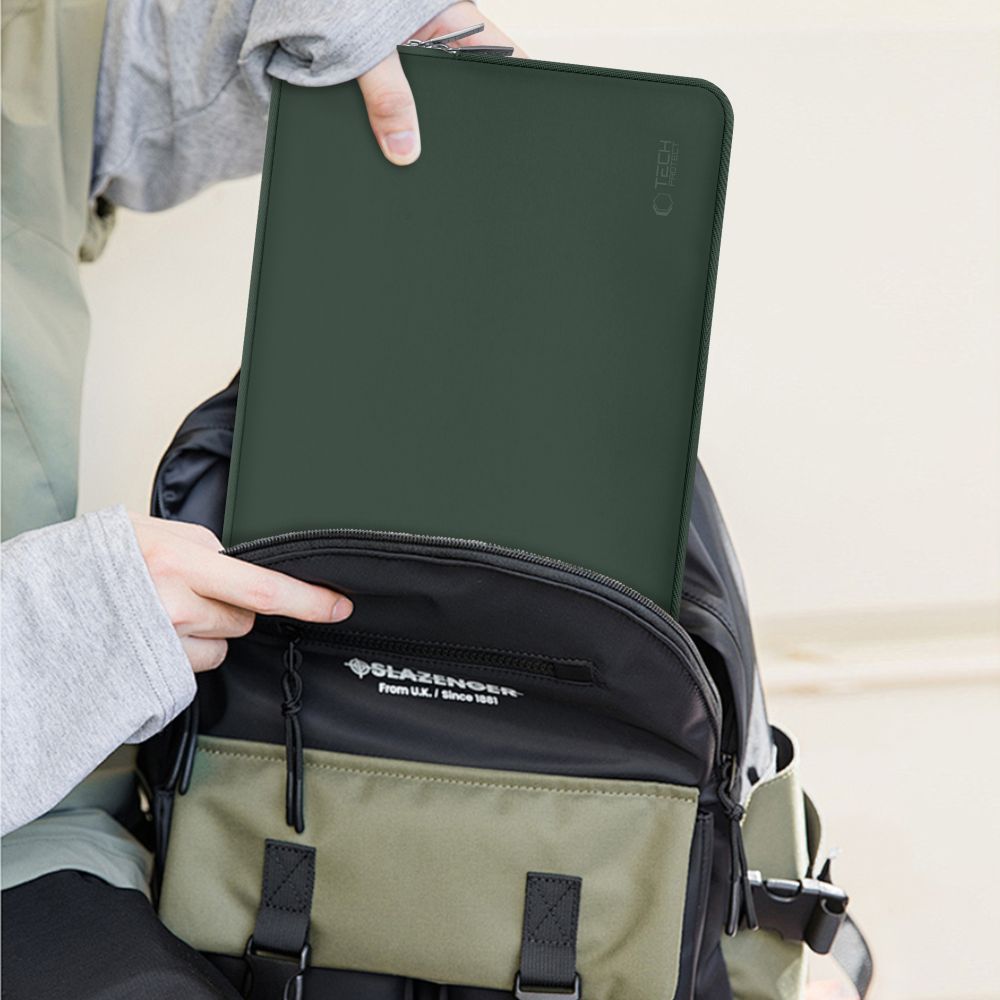 Tech-Protect Neoslim 15-16" väska för bärbar dator - Grön