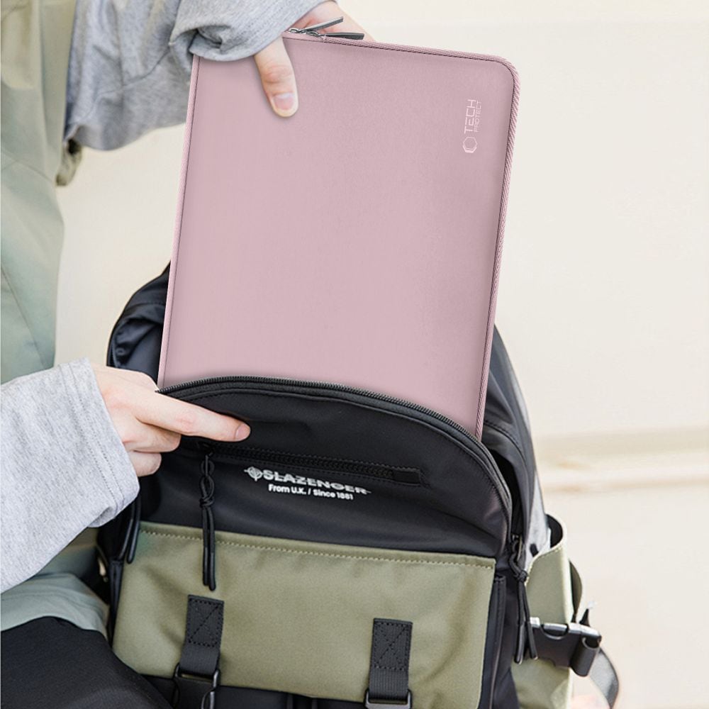 Tech-Protect Neoslim 15-16" väska för bärbar dator - Rosa