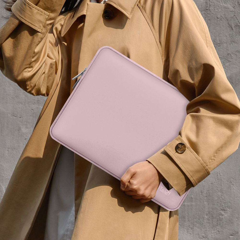 Tech-Protect Neoslim 15-16" väska för bärbar dator - Rosa