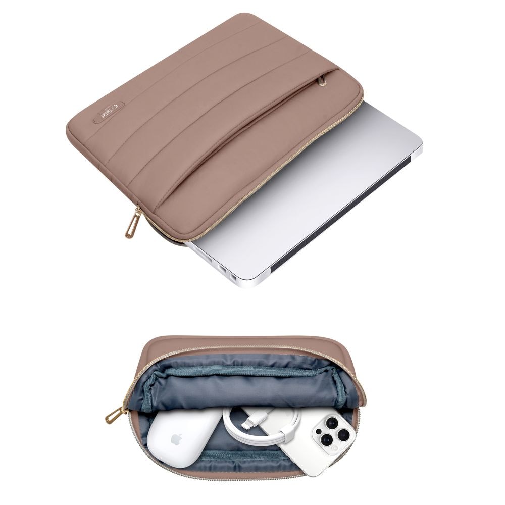 Tech-Protect Puffy 15-16" väska för bärbar dator - Brun