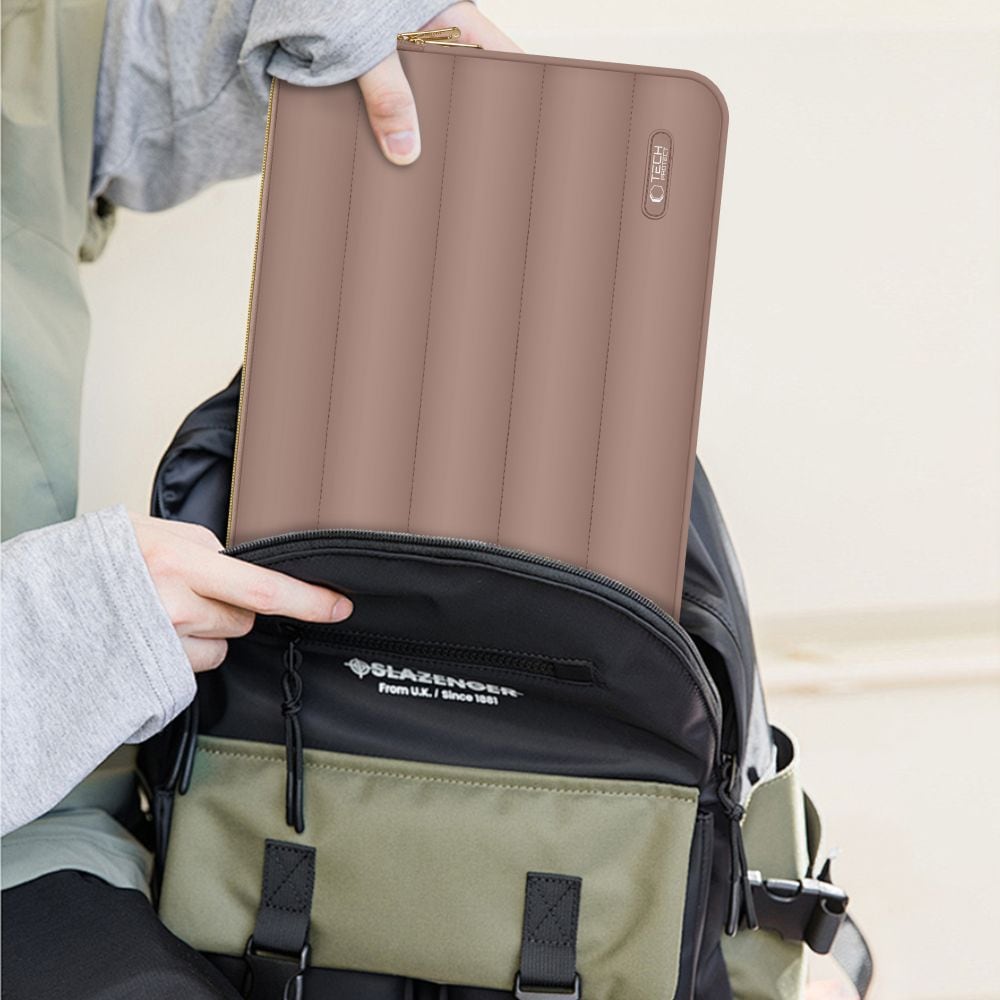 Tech-Protect Puffy 15-16" väska för bärbar dator - Brun
