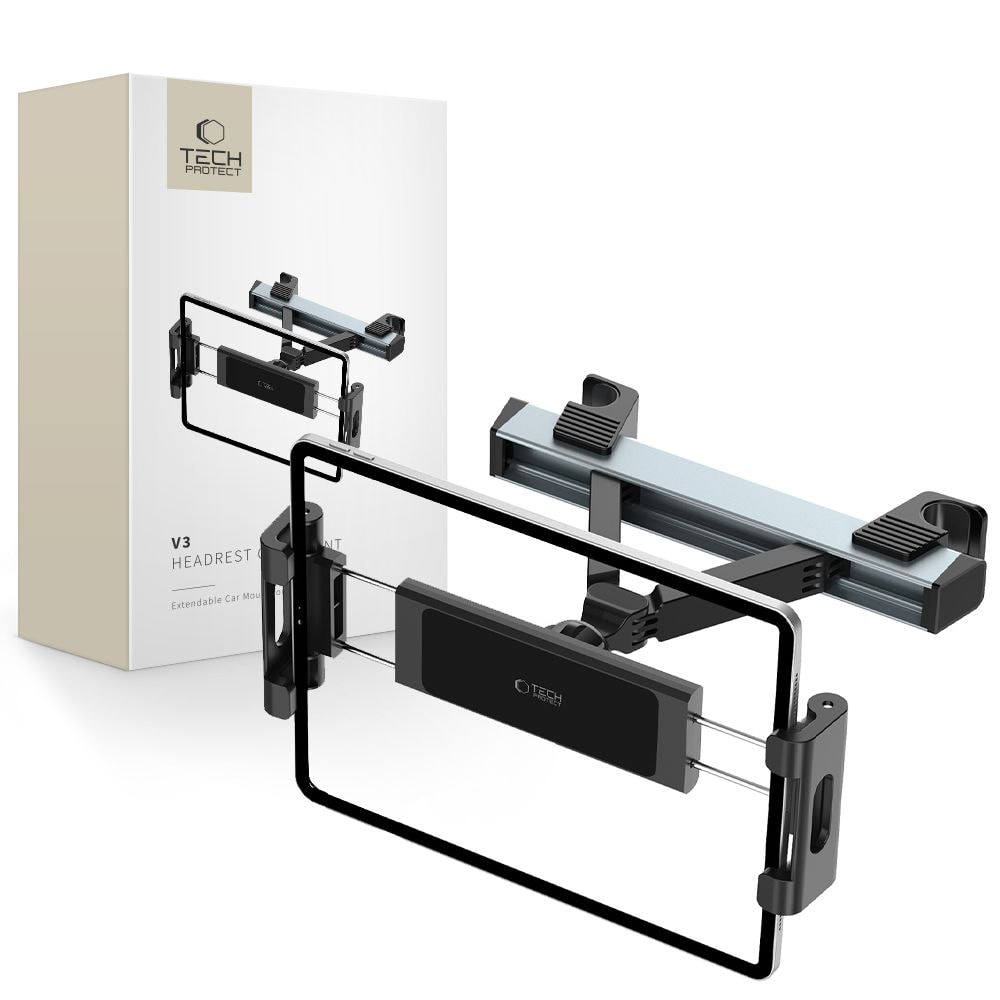 Tech-Protect V3 bilmontering för nackstöd - svart