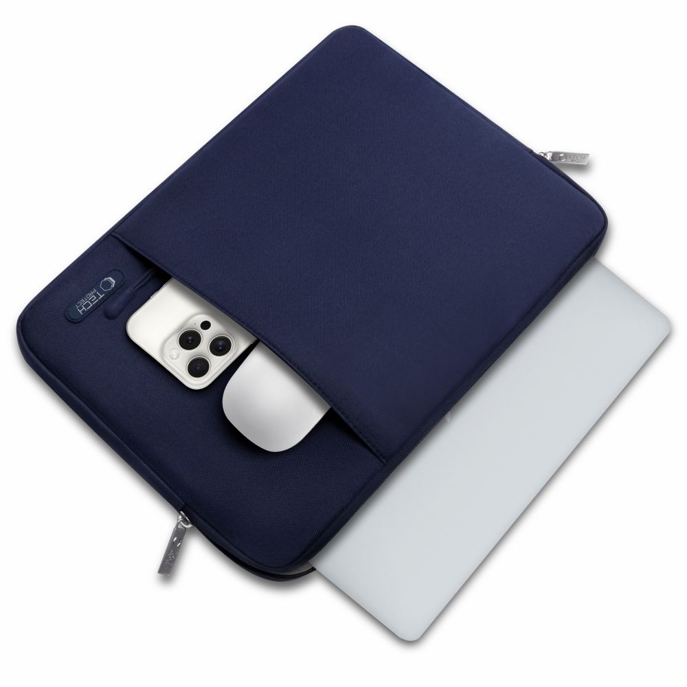 Tech-Protect Sleeve taske til bærbar computer 13-14 - marineblå