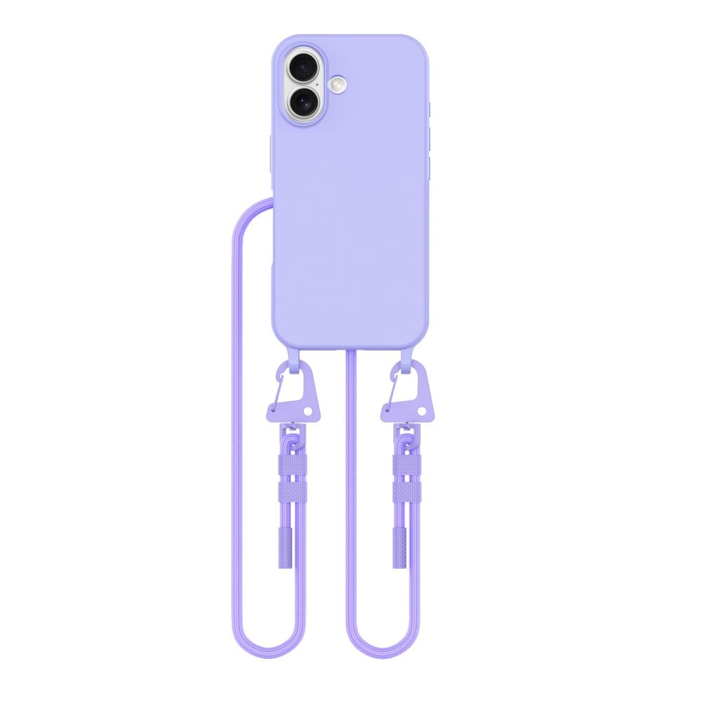 Tech-Protect MagNecklace MagSafe-etui med snor til iPhone 16 - Lilla
