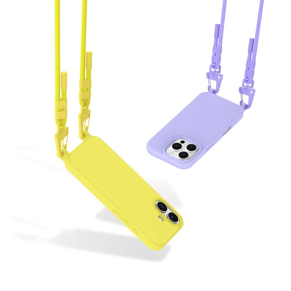 Tech-Protect MagNecklace MagSafe-etui med snor til iPhone 16 - Lilla