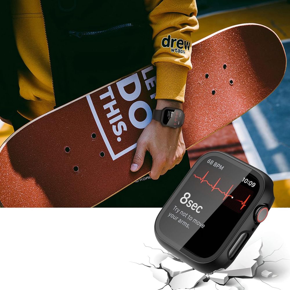 Tech-Protect Defense360 Etui af hærdet glas til Apple Watch 10 (42mm) - Klar