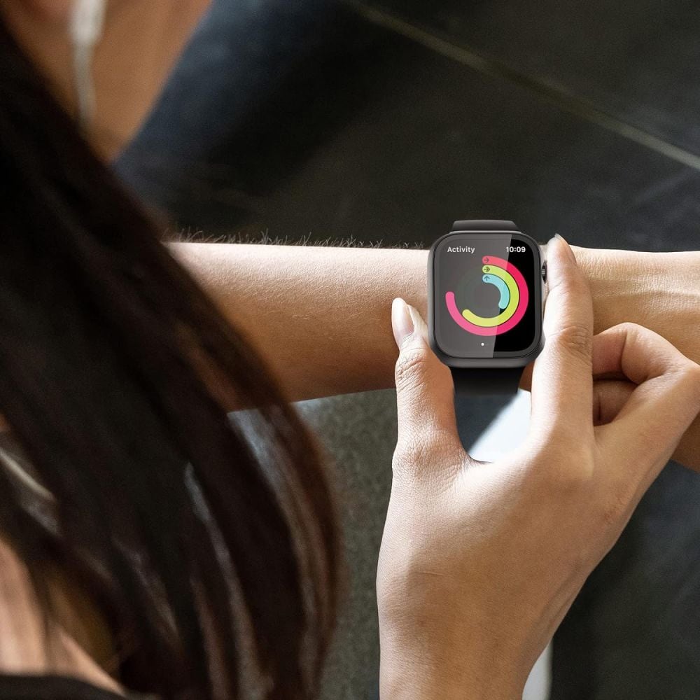 Tech-Protect Defense360 Etui af hærdet glas til Apple Watch 10 (42mm) - Klar