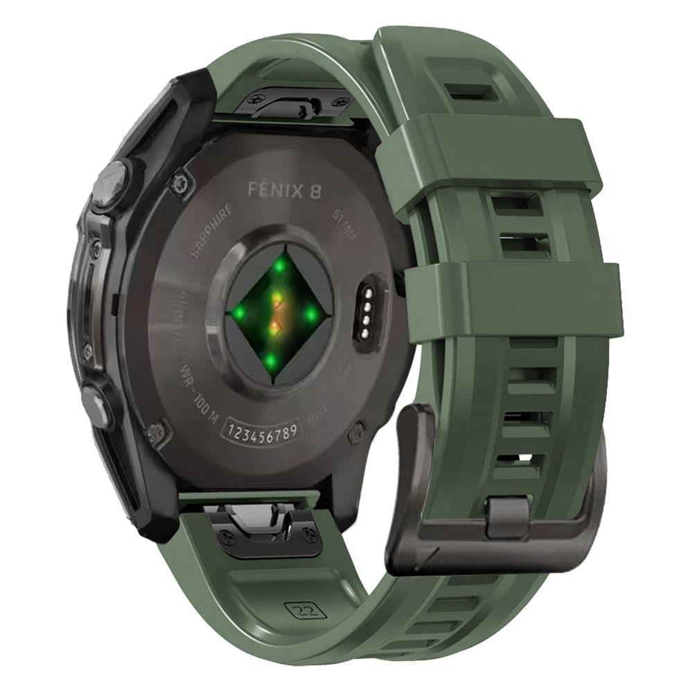 Tech-Protect Silikonrem för Garmin Fenix 5S / 5S PLUS / 6S / 6S Pro / 7S / 8 (43MM) - Grön