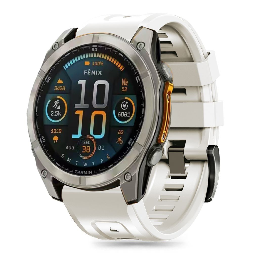 Tech-Protect Silikonrem för Garmin Fenix 5S / 5S PLUS / 6S / 6S Pro / 7S / 8 (43MM) - Titan