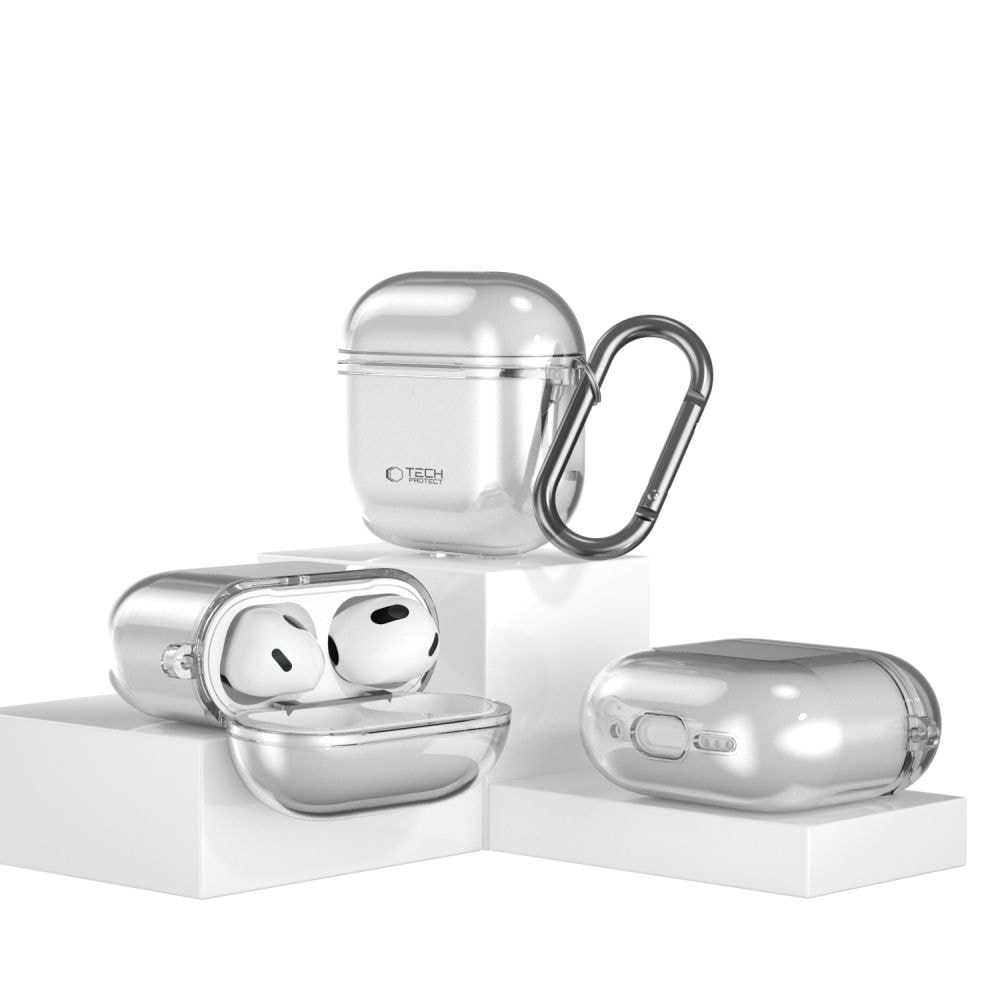 Tech-Protect FlexAir-etui til AirPods 4 - grå