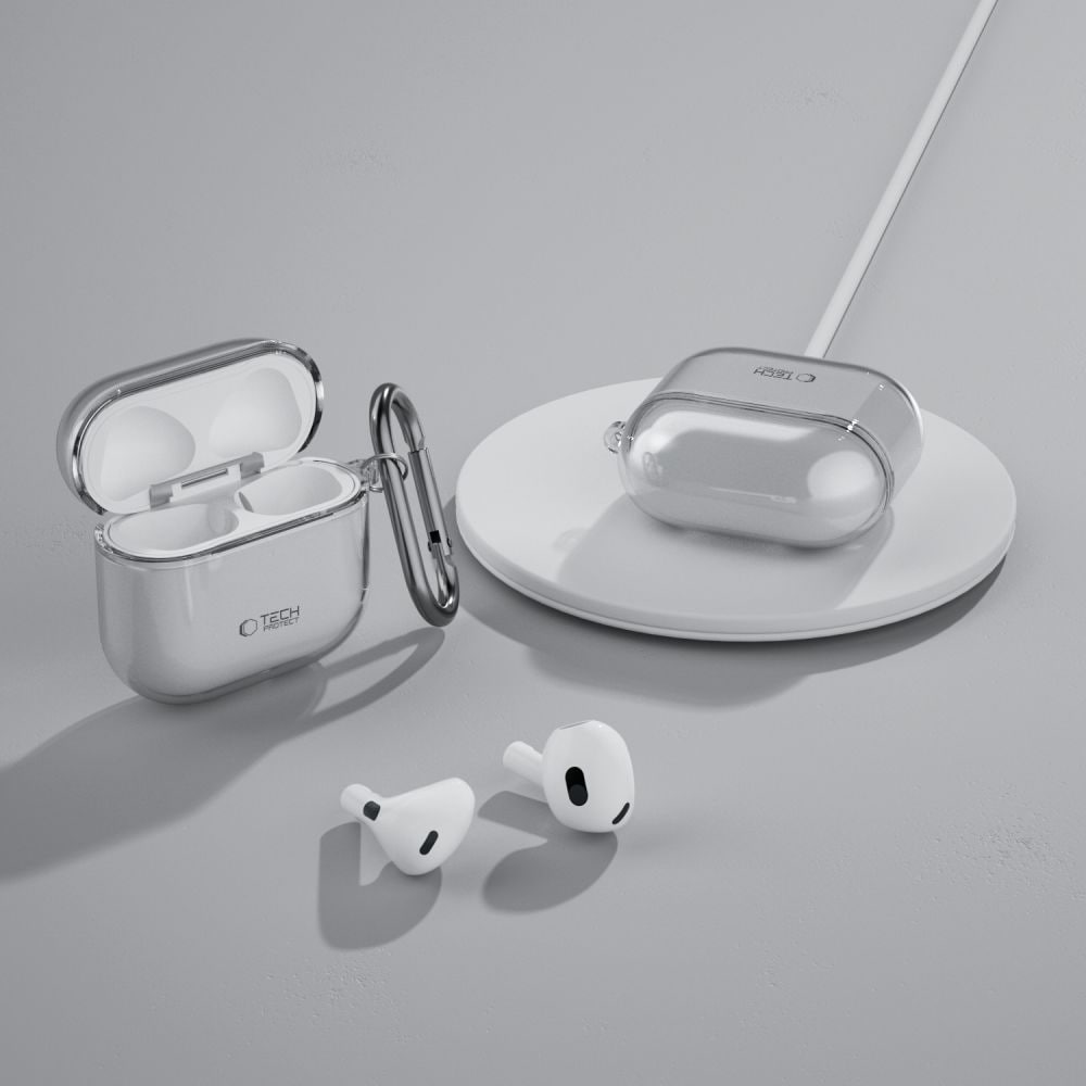 Tech-Protect FlexAir-etui til AirPods 4 - grå