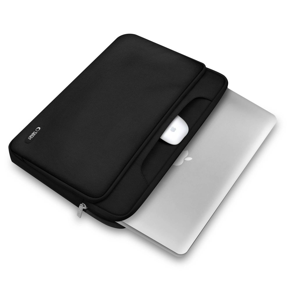 15-16 Tech-Protect Laptop-väska med fickor - svart
