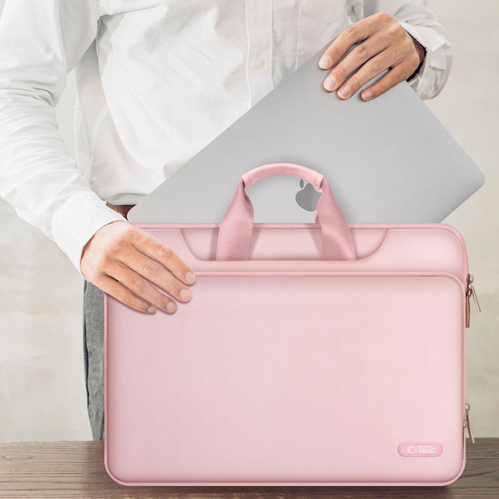 Tech-Protect Pocket 15-16 Väska för bärbar dator - Rosa