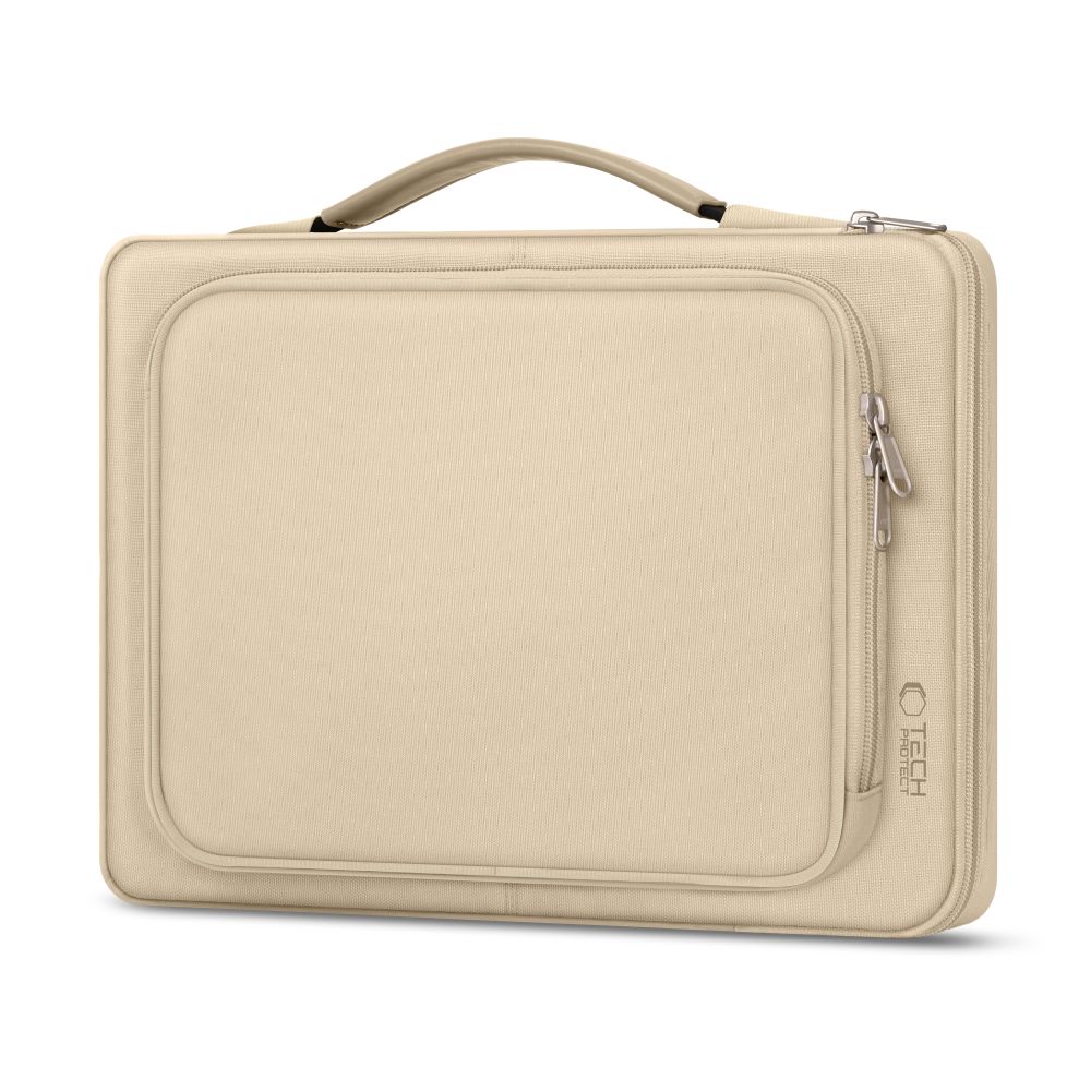Tech-Protect Basic Bag för 13-14" bärbar dator - beige