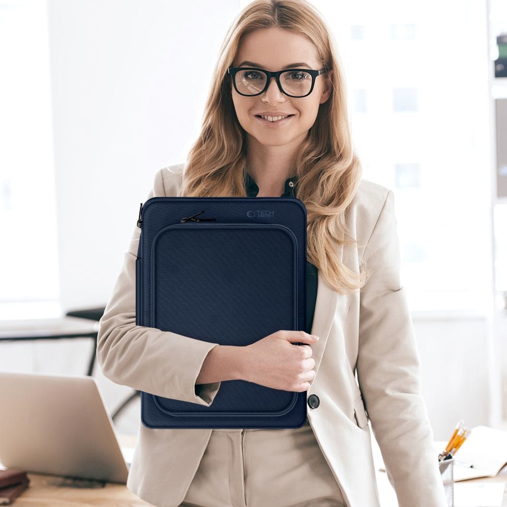 Tech-Protect Basic Bag för 15-16" bärbar dator - blå