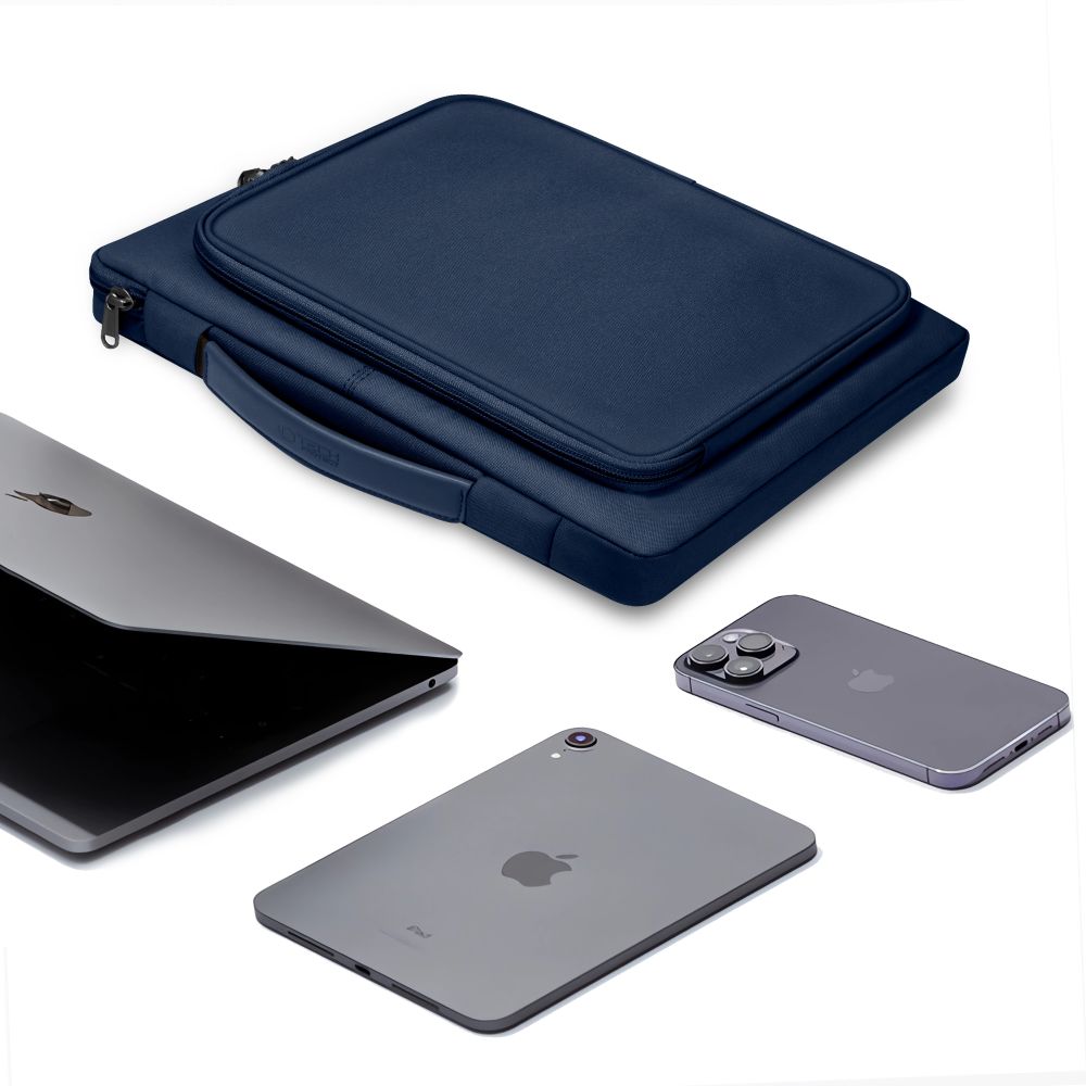 Tech-Protect Basic Bag för 15-16" bärbar dator - blå