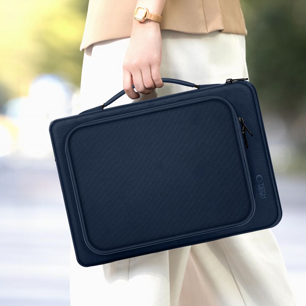 Tech-Protect Basic Bag för 15-16" bärbar dator - blå