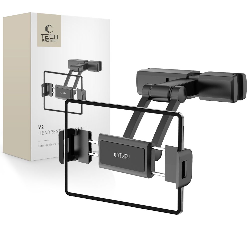 Tech-Protect V2 hållare för bilhuvudstöd - svart